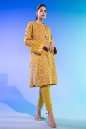 1 Pc Printed Silver Lawn Shirt 