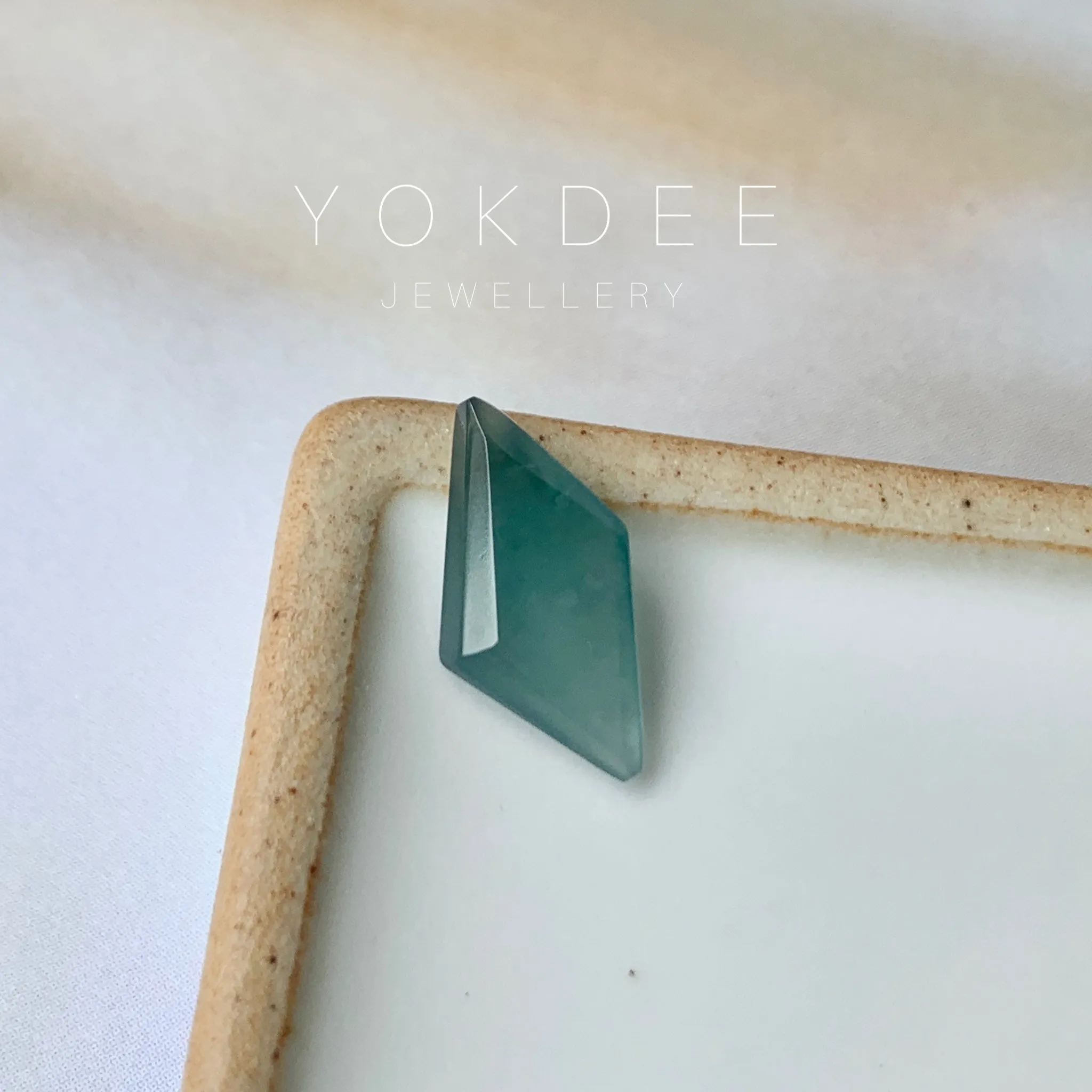 2.4 cts A-Grade Natural Greenish Blue Jadeite Faceted Shape No.130372