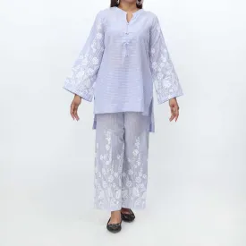 2PC- Puff Printed Cotton Suit PS4304