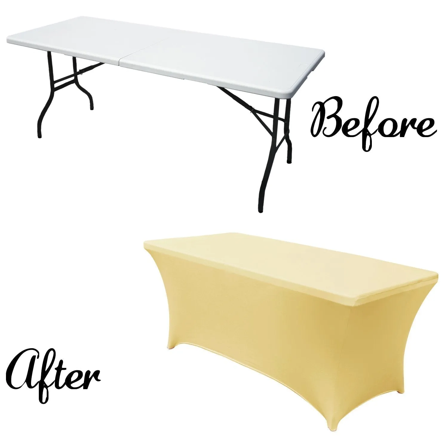 ABCCANOPY Spandex Table Cover Fitted Polyester Tablecloth (Incomplete encirclement)