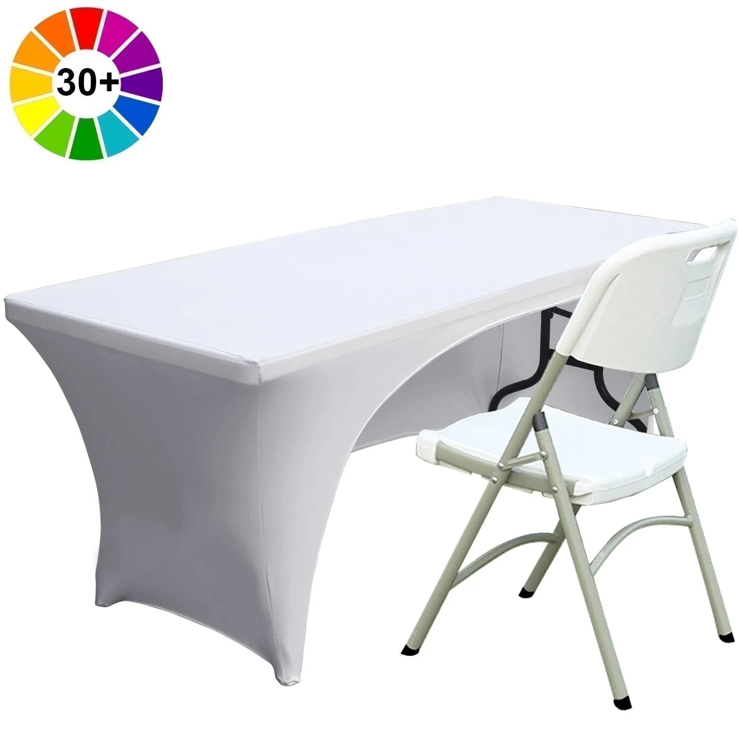 ABCCANOPY Spandex Table Cover Fitted Polyester Tablecloth (Incomplete encirclement)