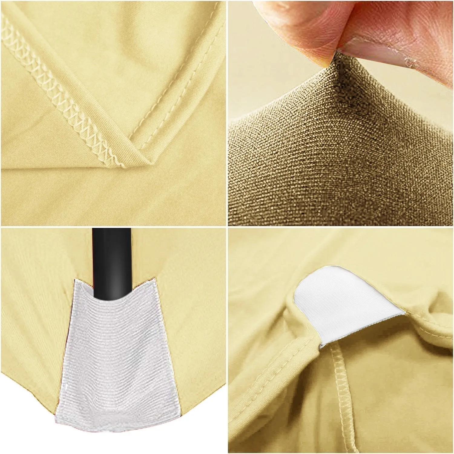 ABCCANOPY Spandex Table Cover Fitted Polyester Tablecloth (Incomplete encirclement)
