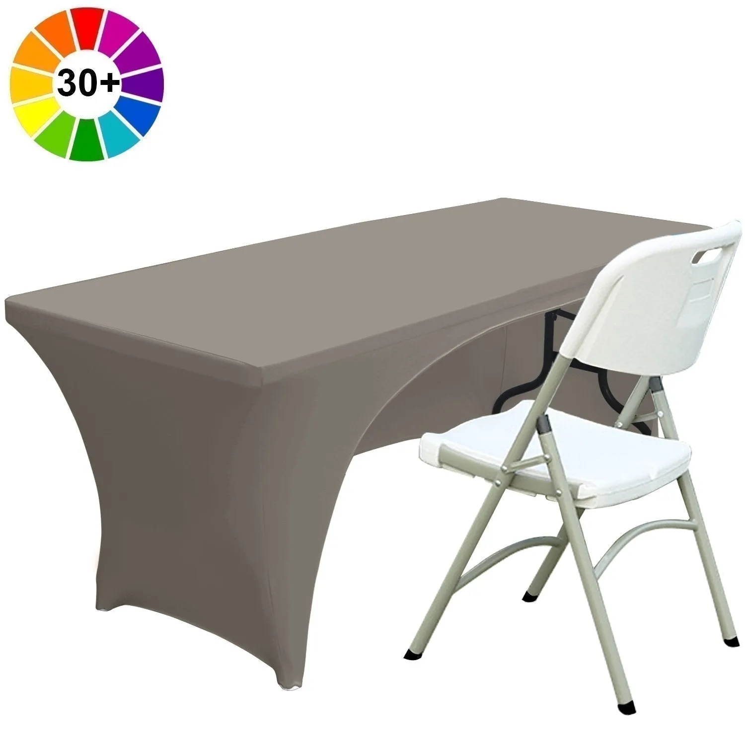 ABCCANOPY Spandex Table Cover Fitted Polyester Tablecloth (Incomplete encirclement)