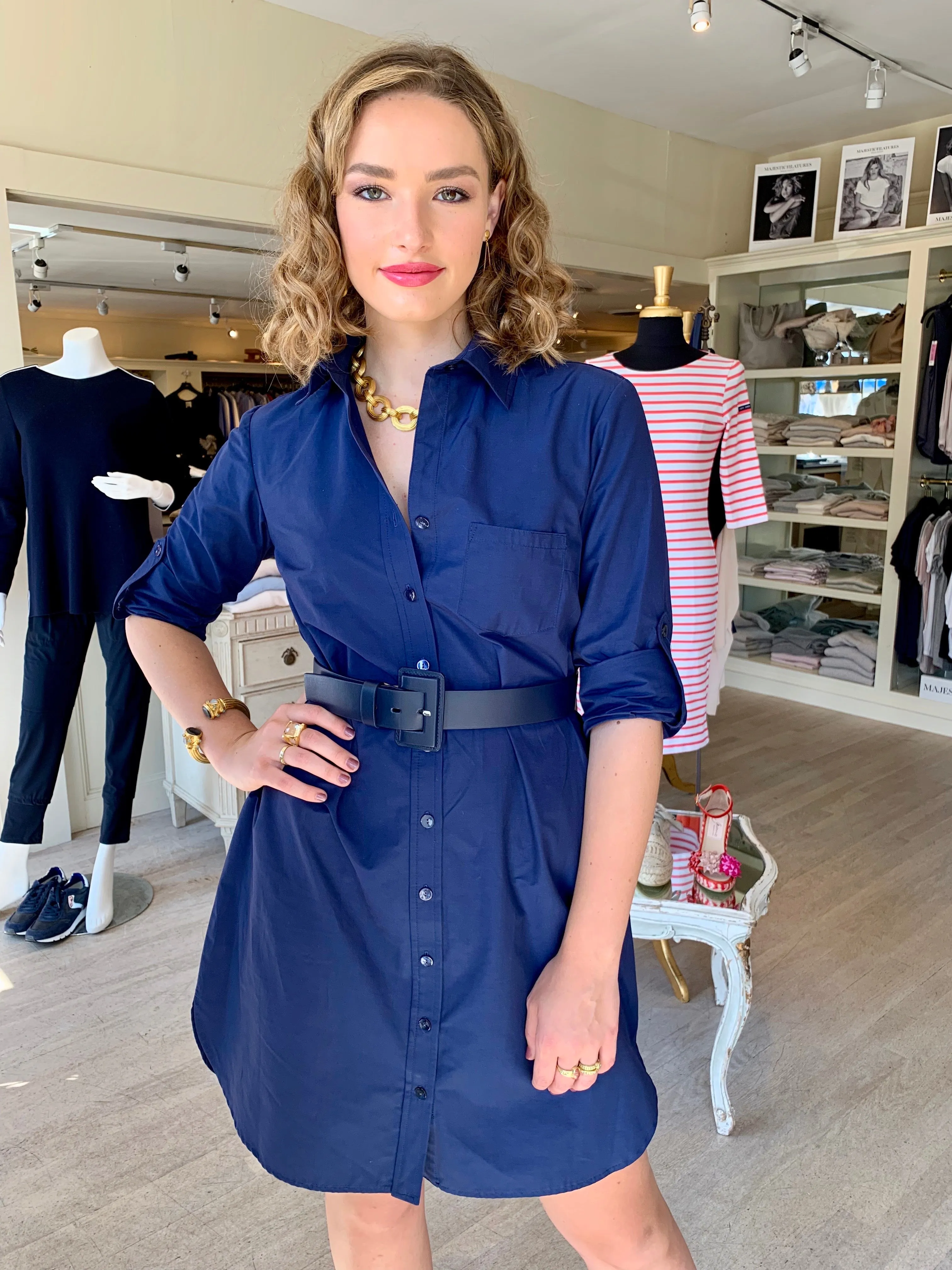 Alex Finley Shirt Dress - Black