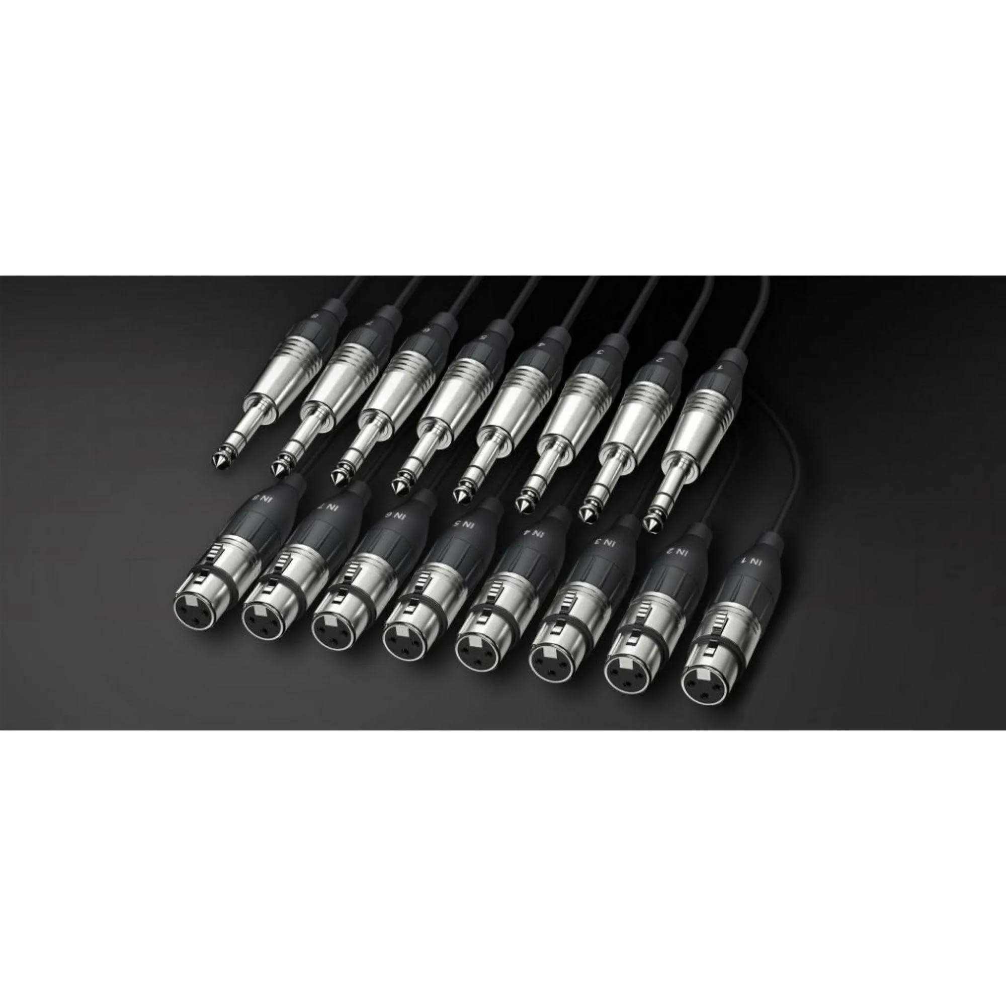 Alva X8T8Pro5 Analog Multi-Core Cable, 8x XLR female to 8x TRS 5m