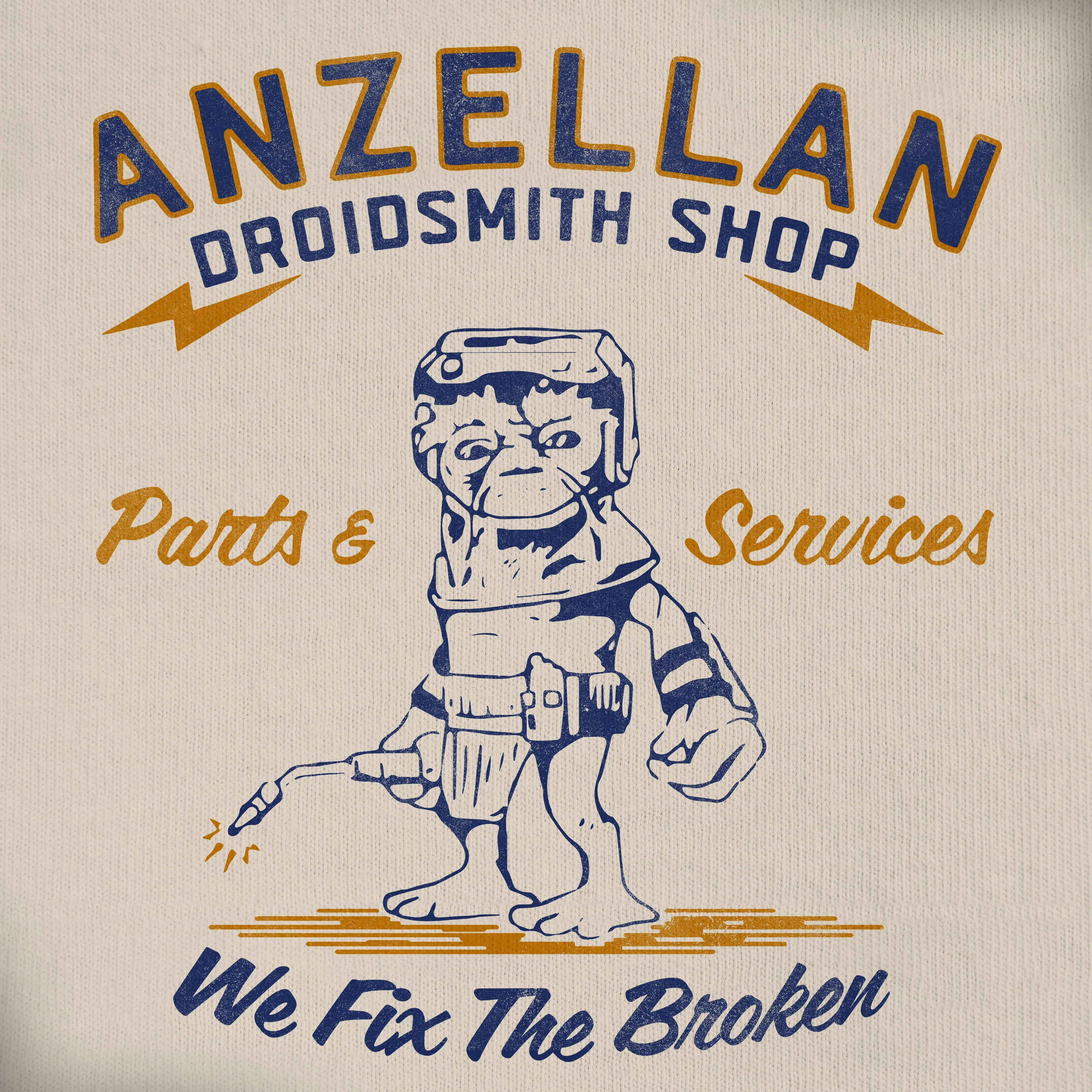 Anzellan Droidsmith Shop Natural Tee