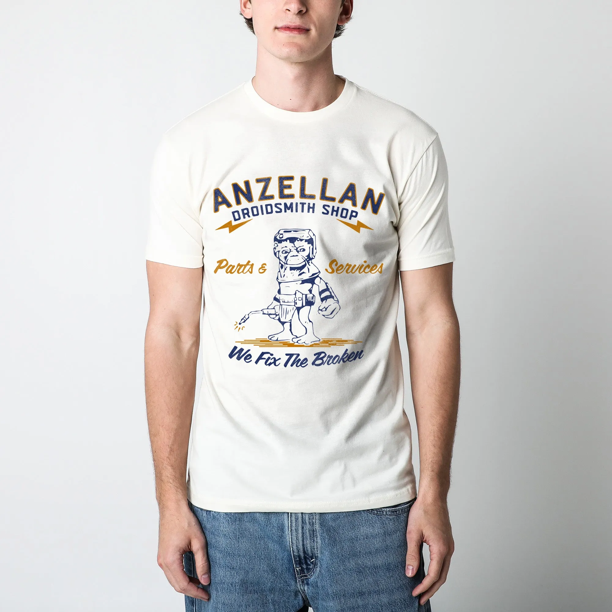 Anzellan Droidsmith Shop Natural Tee