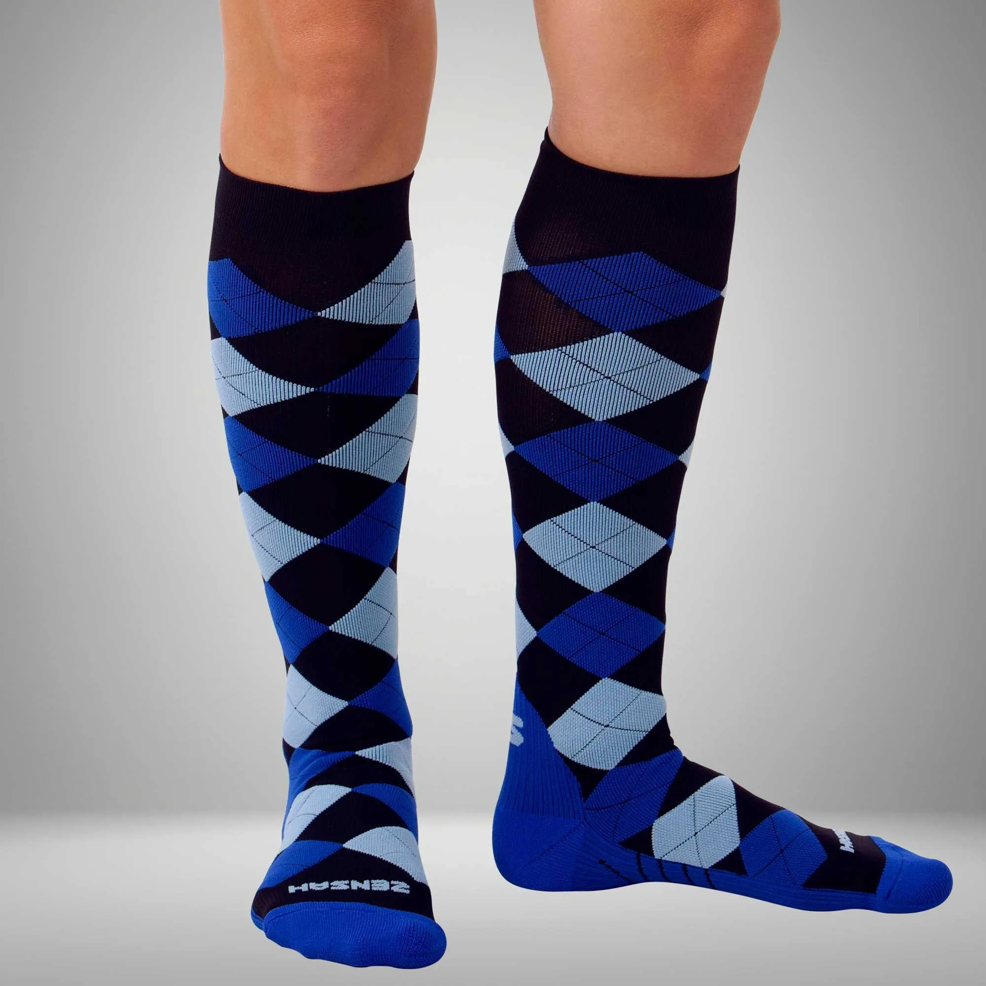 Argyle Compression Socks