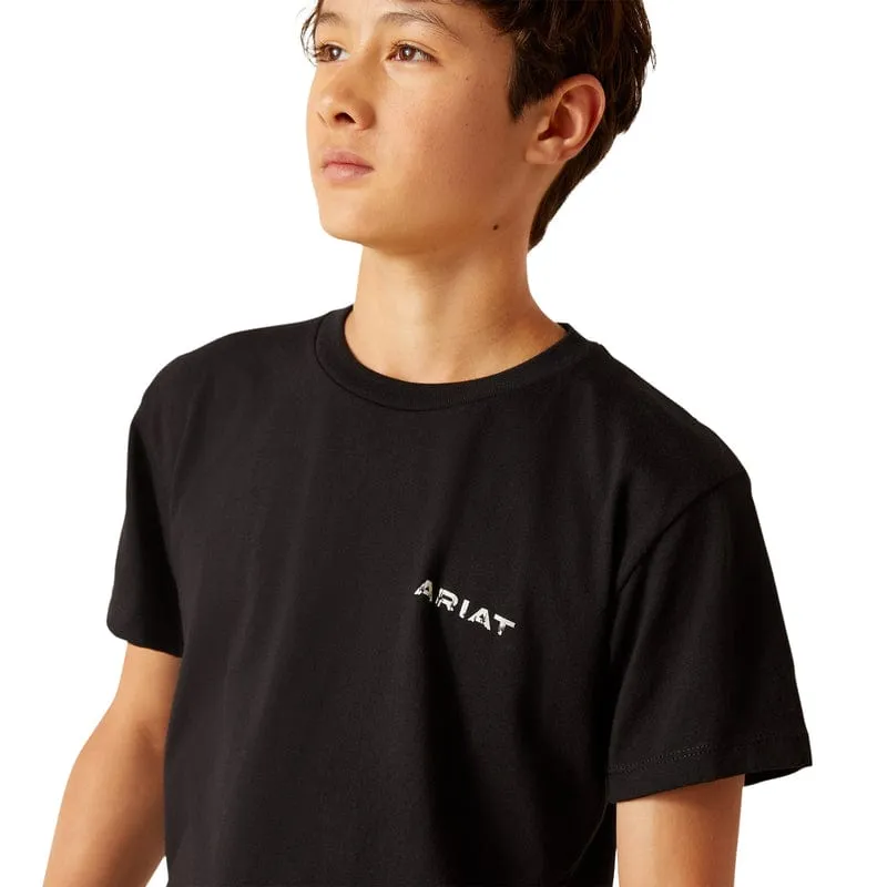 Ariat Boys SW Cacti Black Short Sleeve T-Shirt 10047914