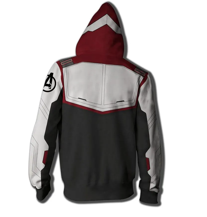 Avengers Endgame 4 Quantum Realm Zipper Hoodie