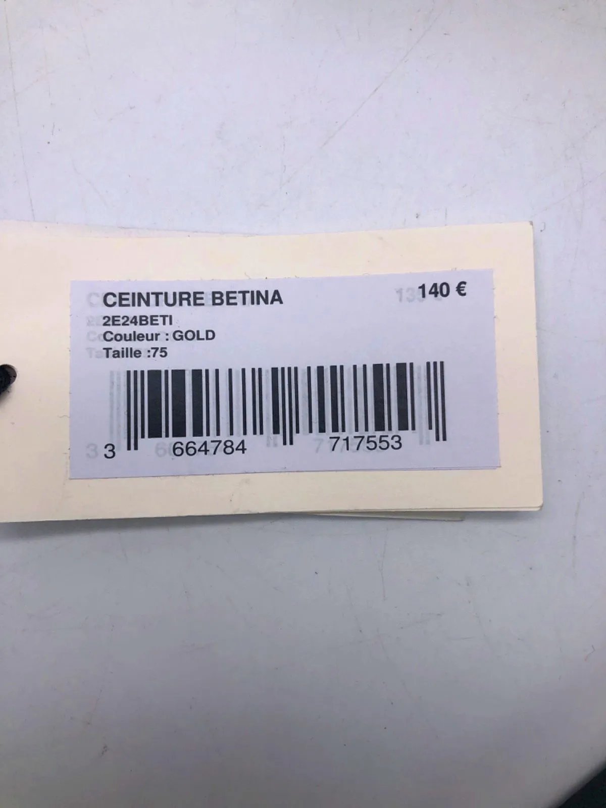 ba&sh Gold Ceinture Betina 75