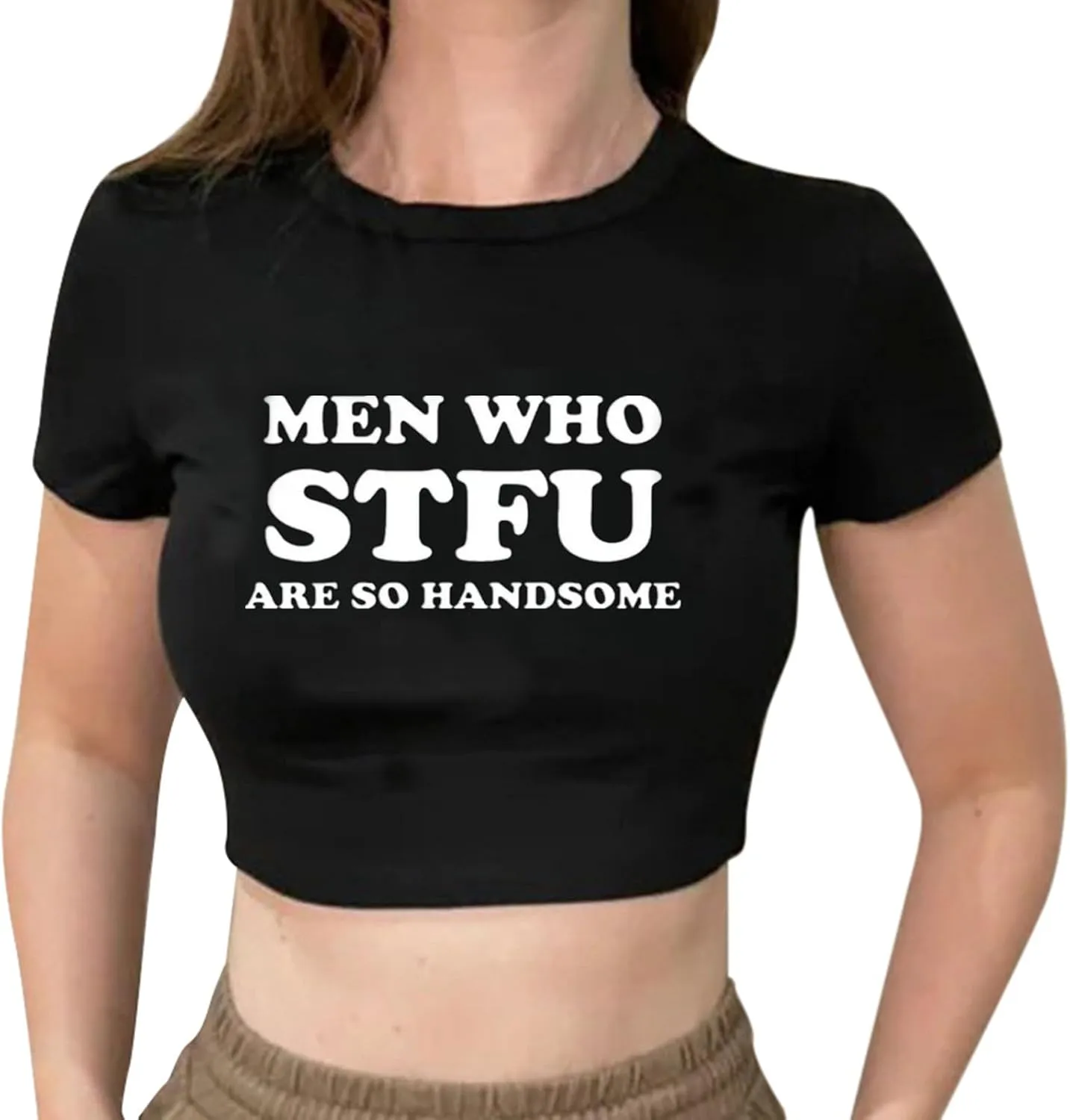 Baby Tees for Women Y2k Funny Graphic Short Sleeve Y2K Short Sleeve Graphic Crop Tops Grunge T-Shirts