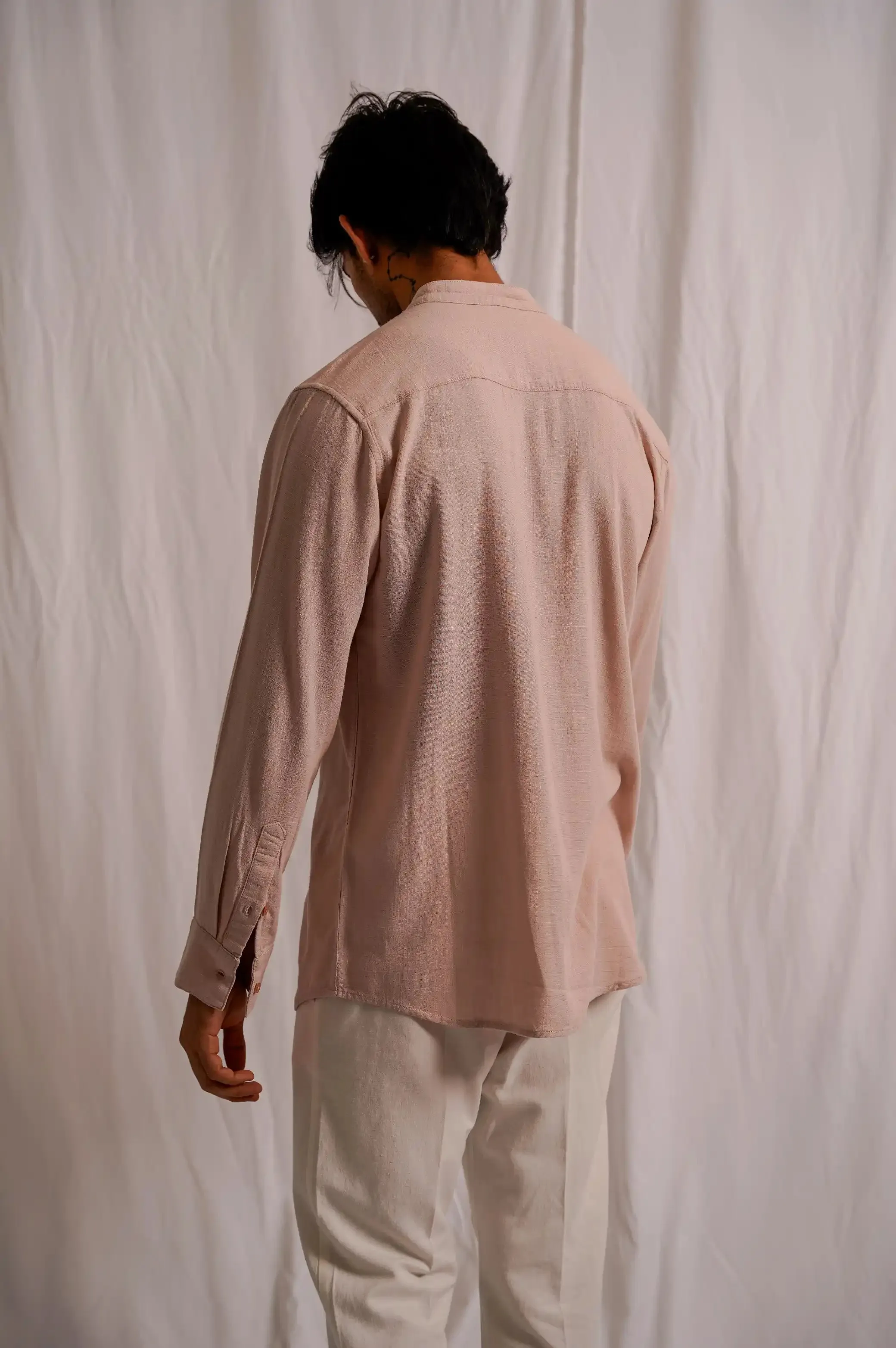 BAND COLLAR SHIRT
