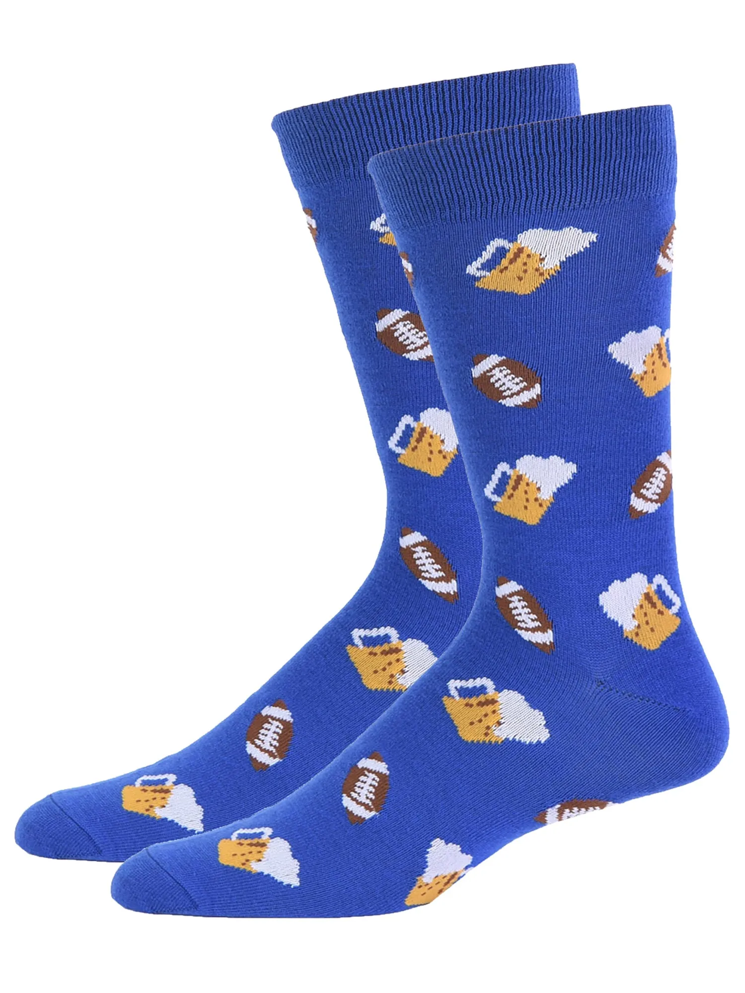 Beer Football And Pizza 2 Pack Mens Novelty Crazy Dress Crew Socks
