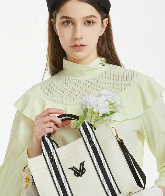 Bellina Punching Ruffle Ice Blouson - Yellow