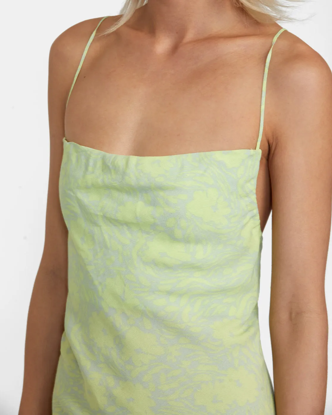 Blank Space Mini Sun Dress - Mineral Green