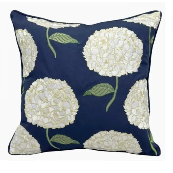 Blue Hydrangea Indoor/Outdoor Pillow