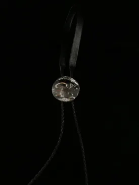 Bolo Tie- S. Sheakley; Silver, Various Design, Leather