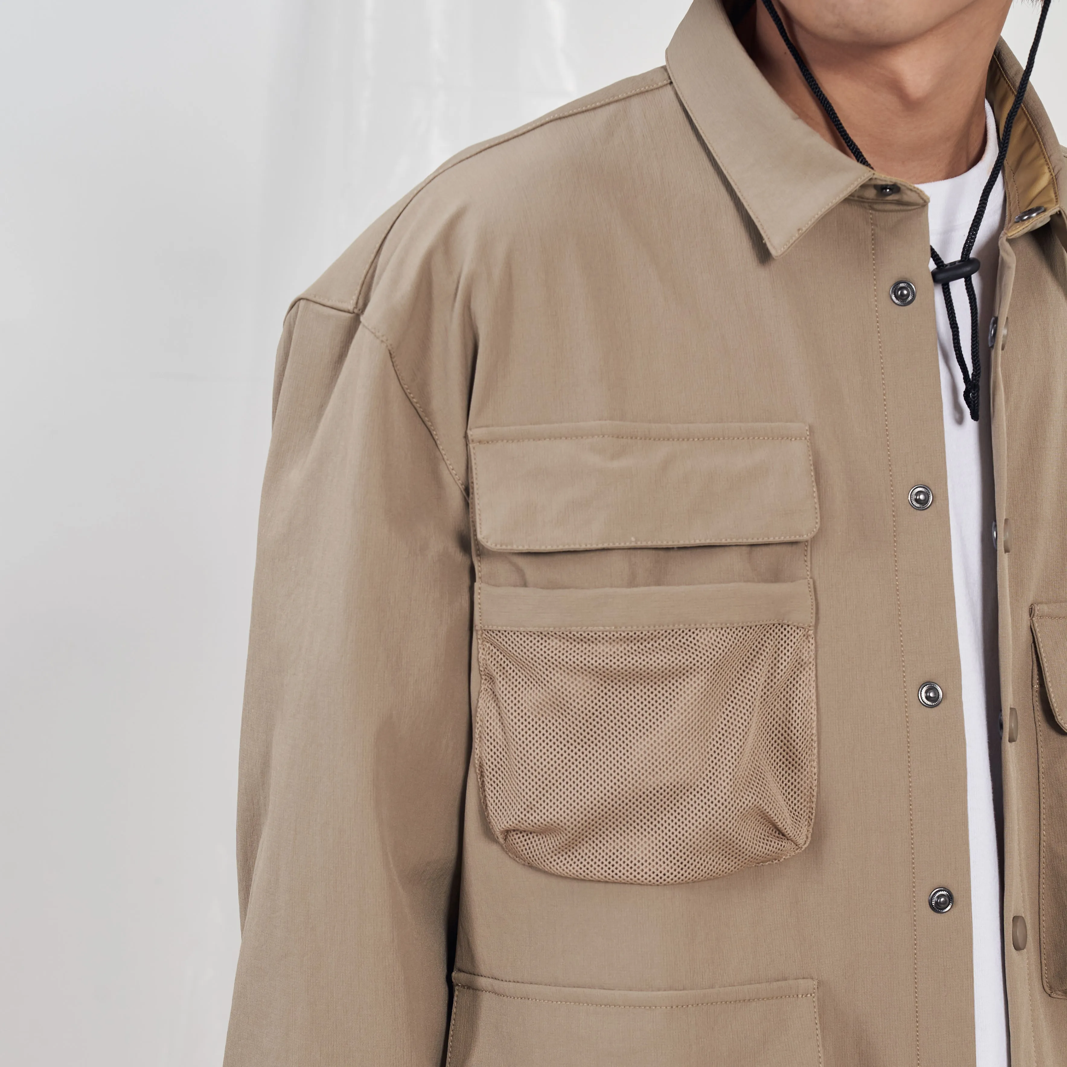 Boysnextdoor Multipocket Shirt Beige