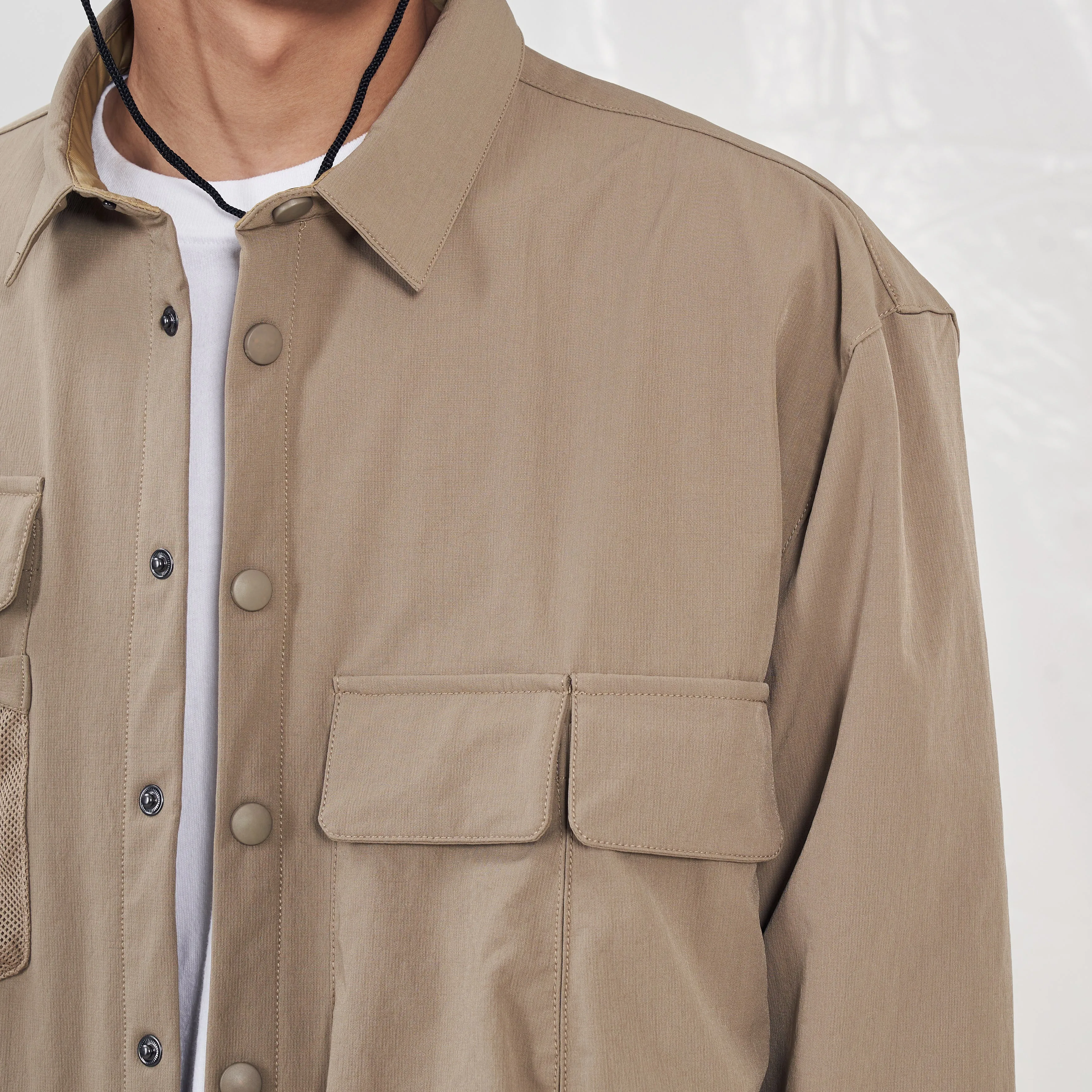 Boysnextdoor Multipocket Shirt Beige