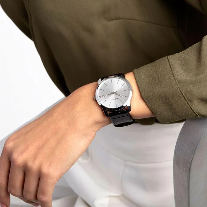 Calvin Klein K2G221C6 City Extension Quartz Silver Dial Unisex Watch