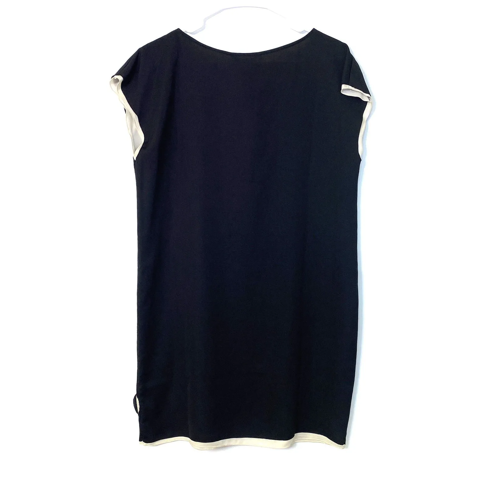 Catherine Malandrino Womens Dress Size M Pearl Black Sprial Cutouts Sleeveless