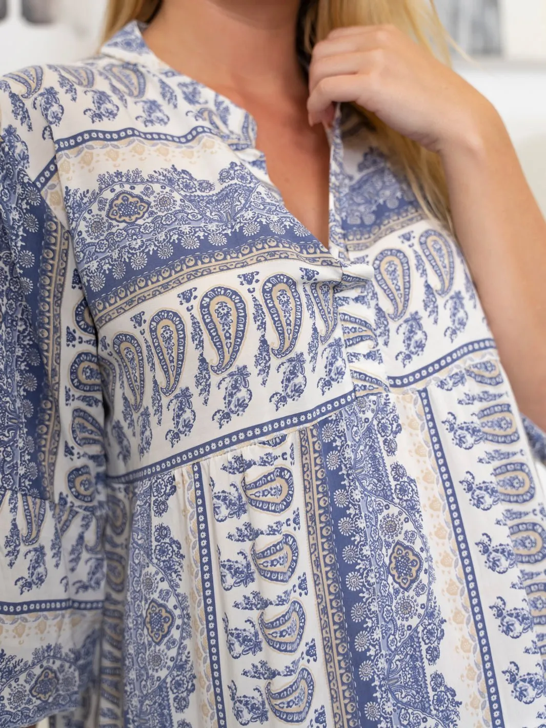 Cecilia dress light blue mix