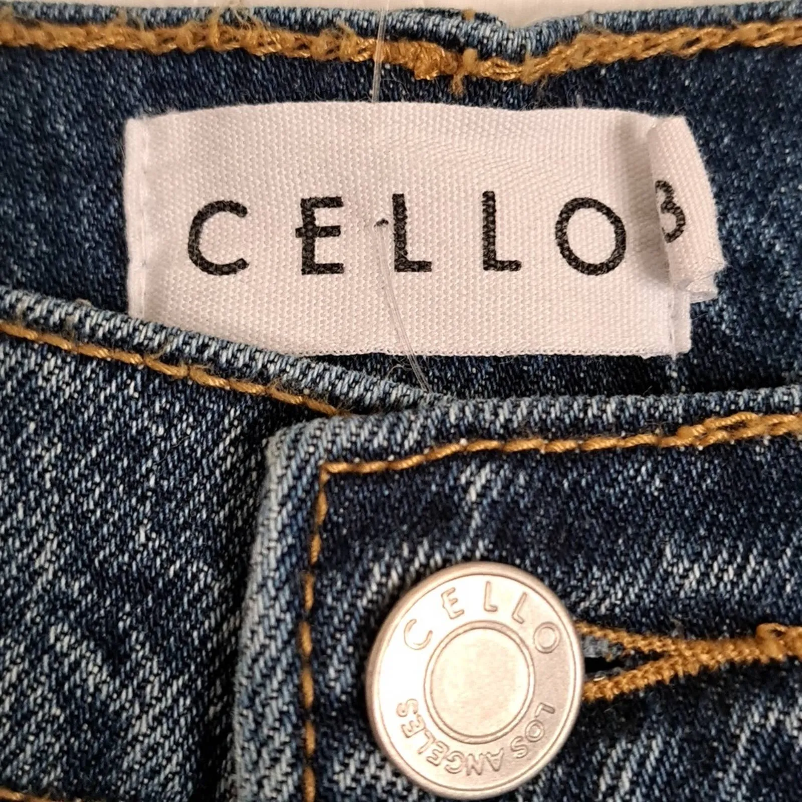 Cello HIGH RISE STRAIGHT LEG PATCHWORK JEANS