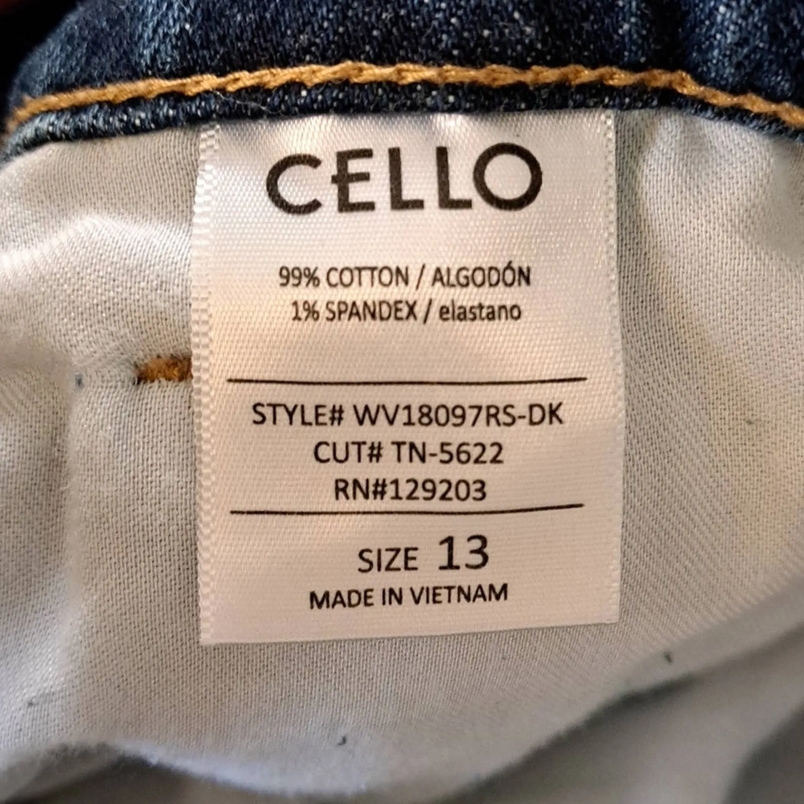 Cello HIGH RISE STRAIGHT LEG PATCHWORK JEANS
