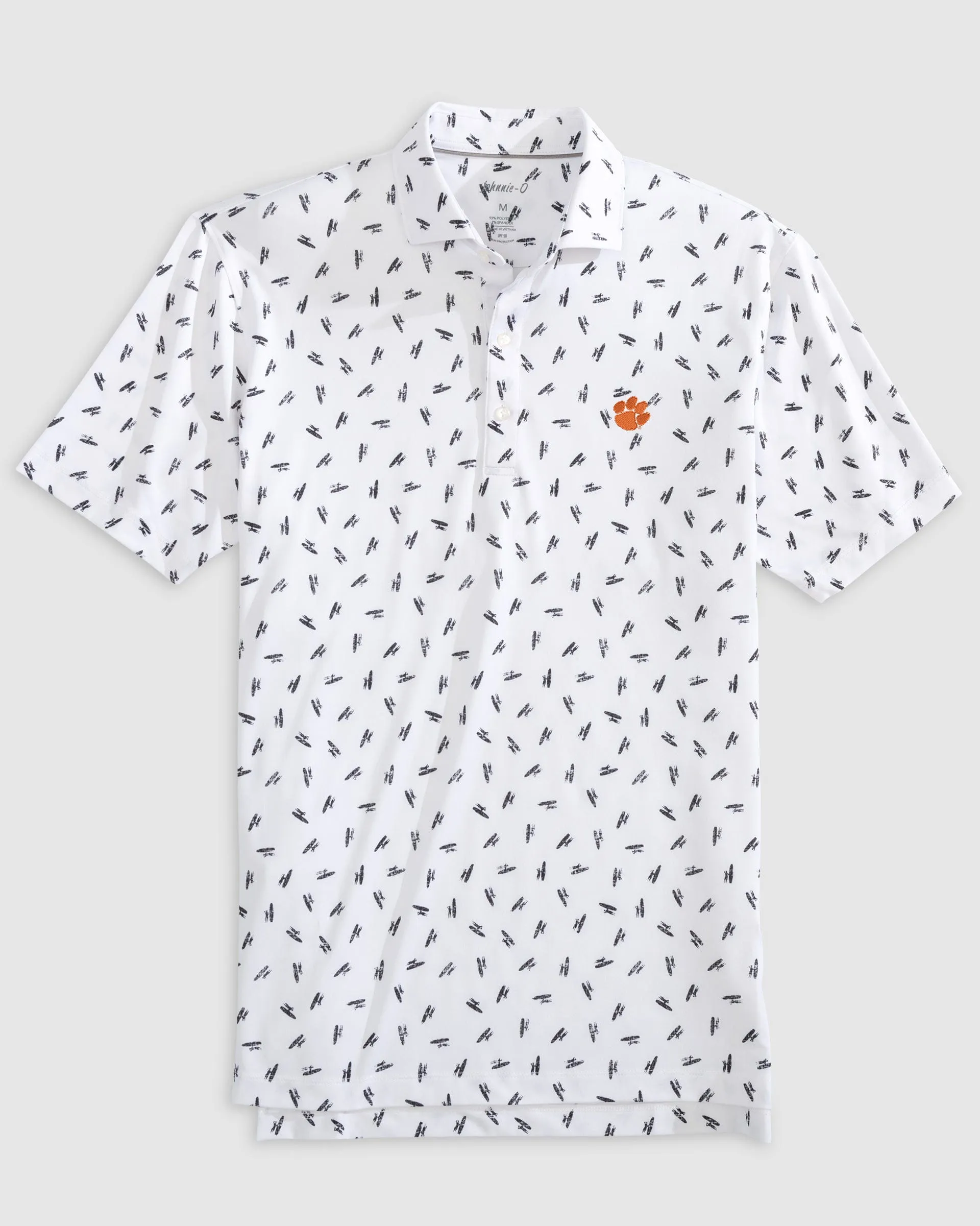 Clemson Exeter Printed Jersey Performance Polo