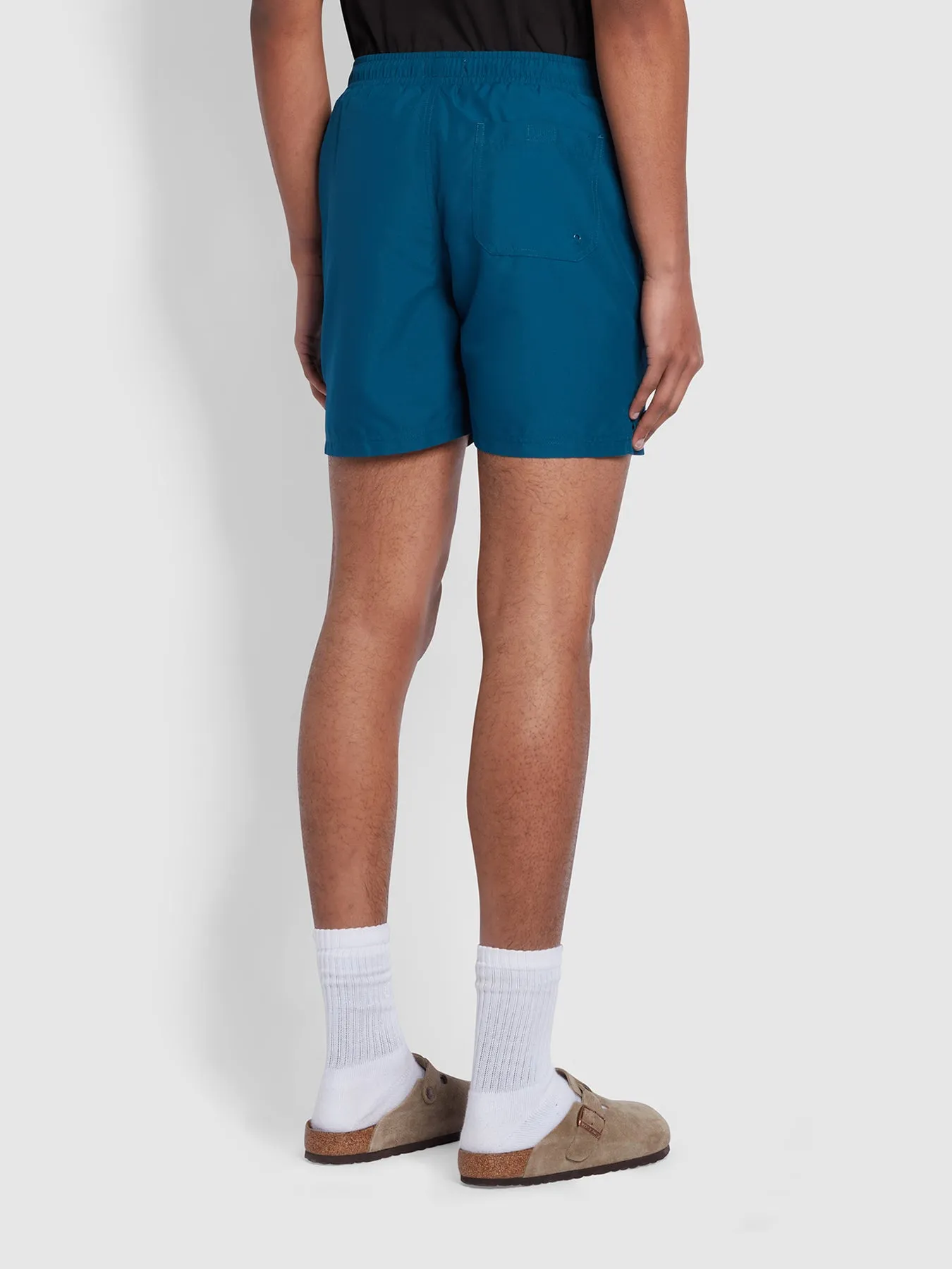 Colbert Regular Fit Plain Swim Shorts In Sailor Blue