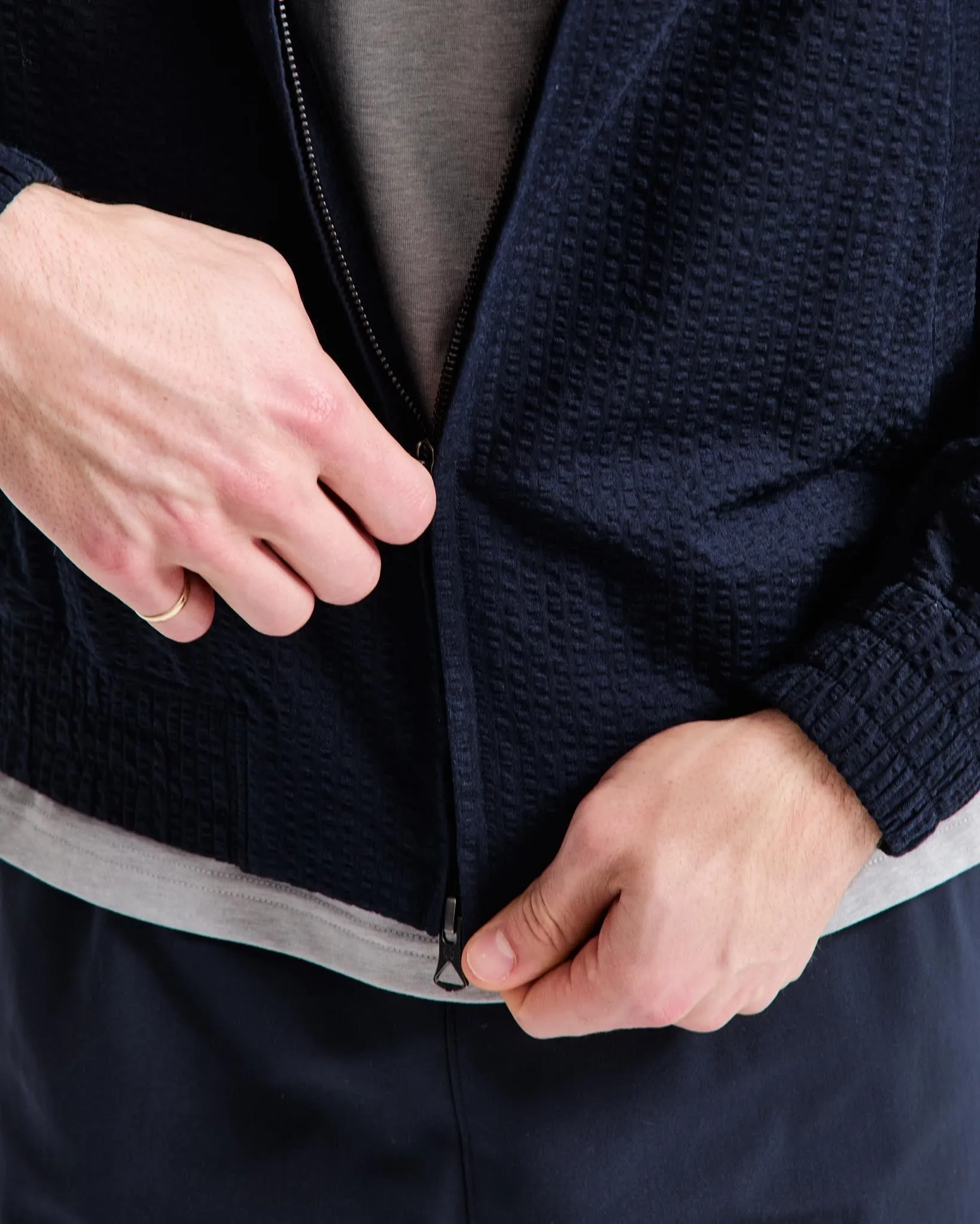 Cotton Seersucker Terrace Jacket