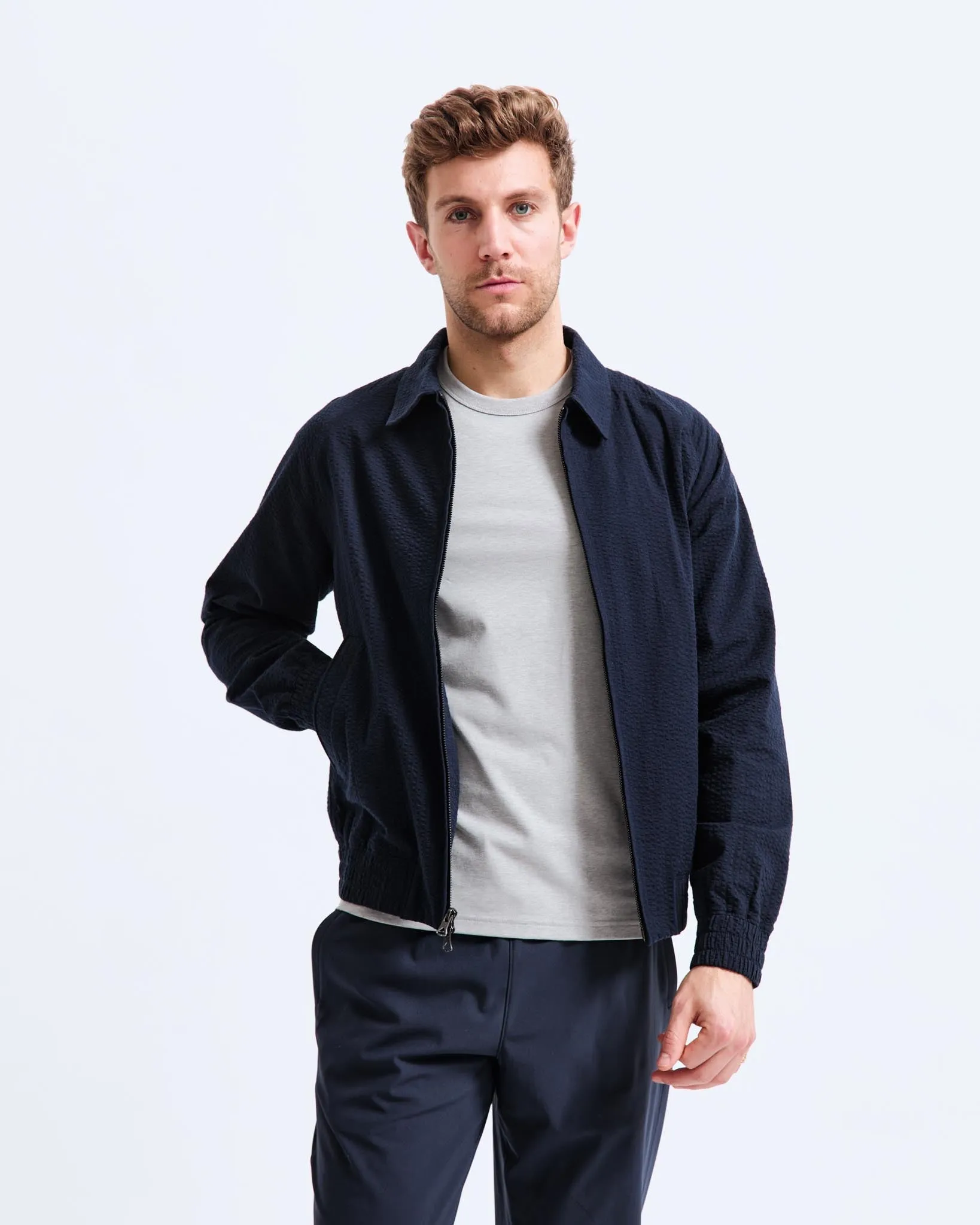 Cotton Seersucker Terrace Jacket
