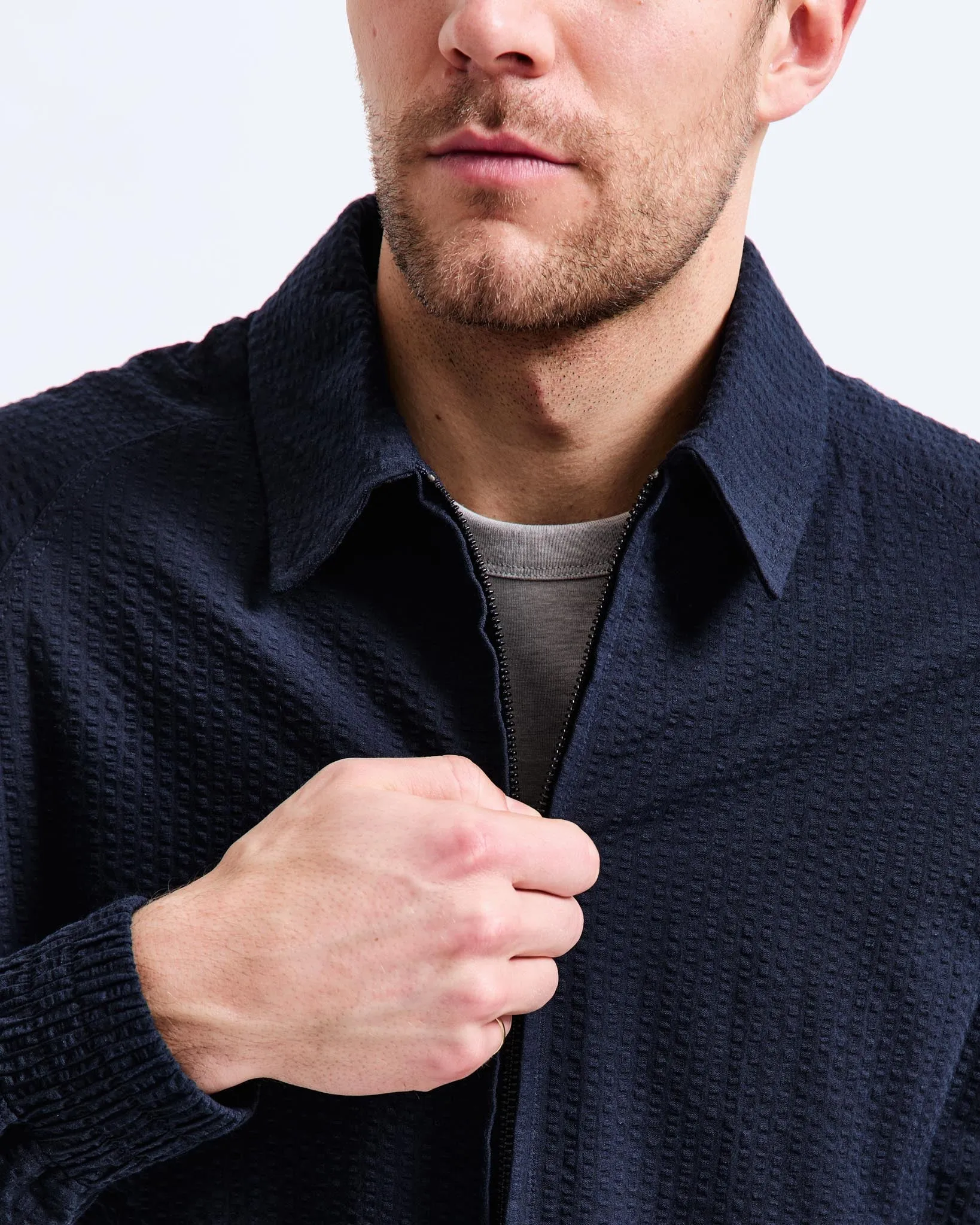 Cotton Seersucker Terrace Jacket
