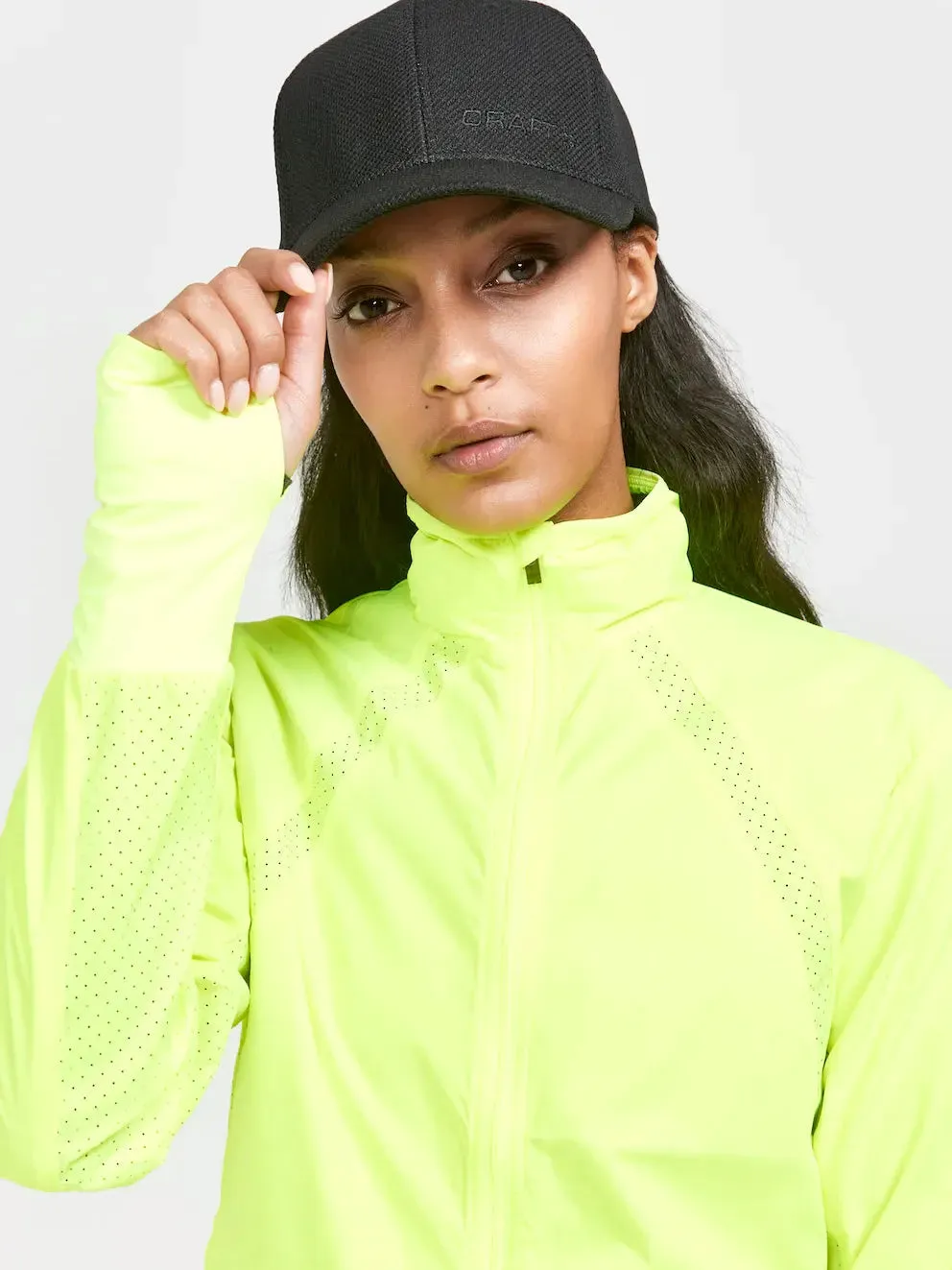 Craft | Adv Essence | Wind Jacket | Dames | Fluor Yellow