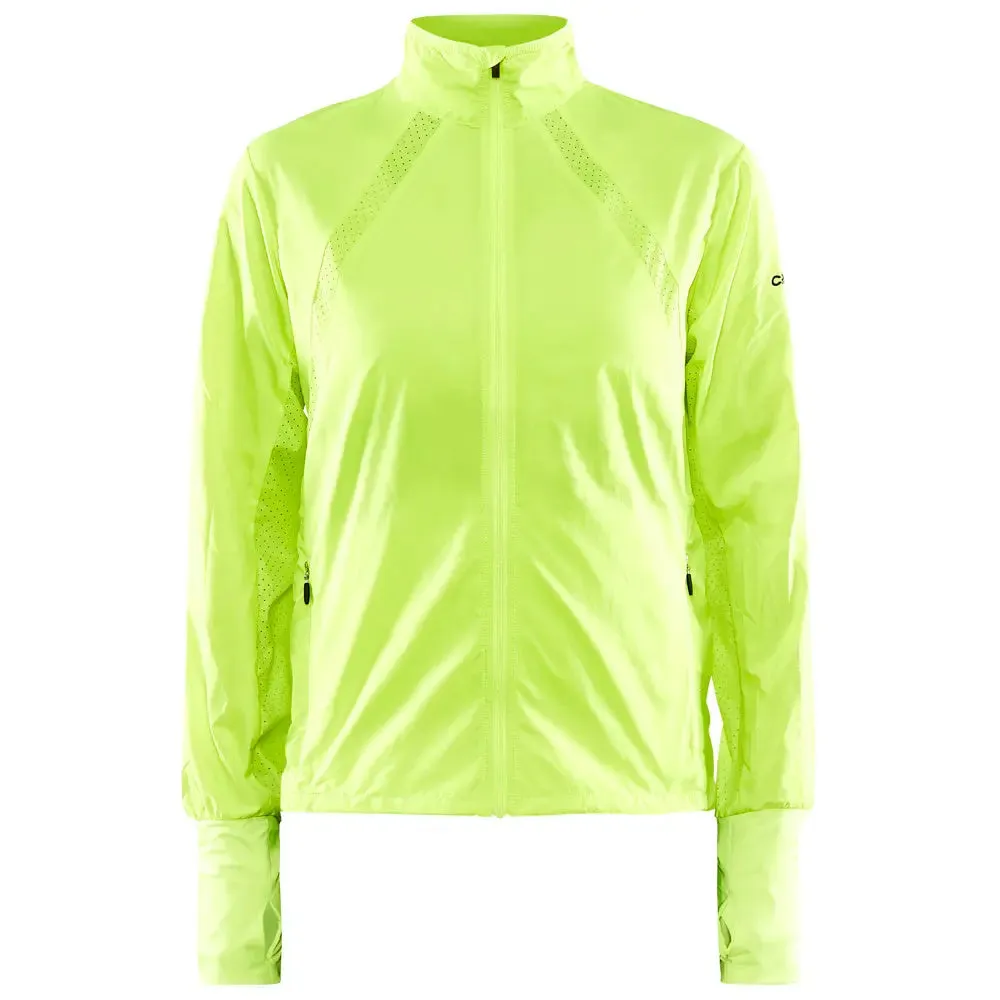 Craft | Adv Essence | Wind Jacket | Dames | Fluor Yellow