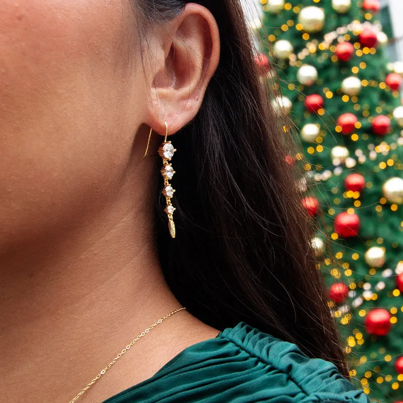 Crystal Cascade Earrings