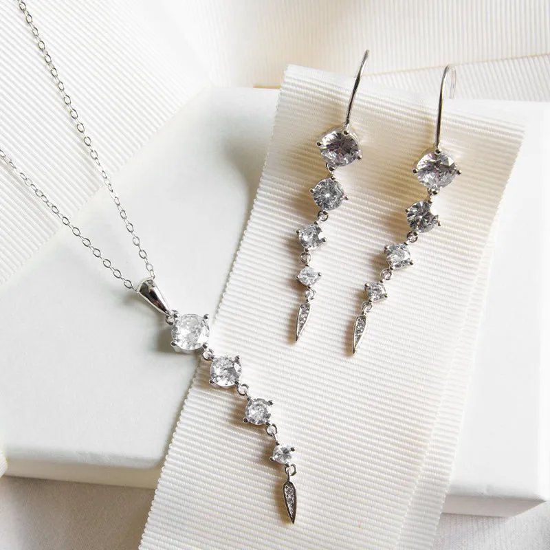 Crystal Cascade Earrings