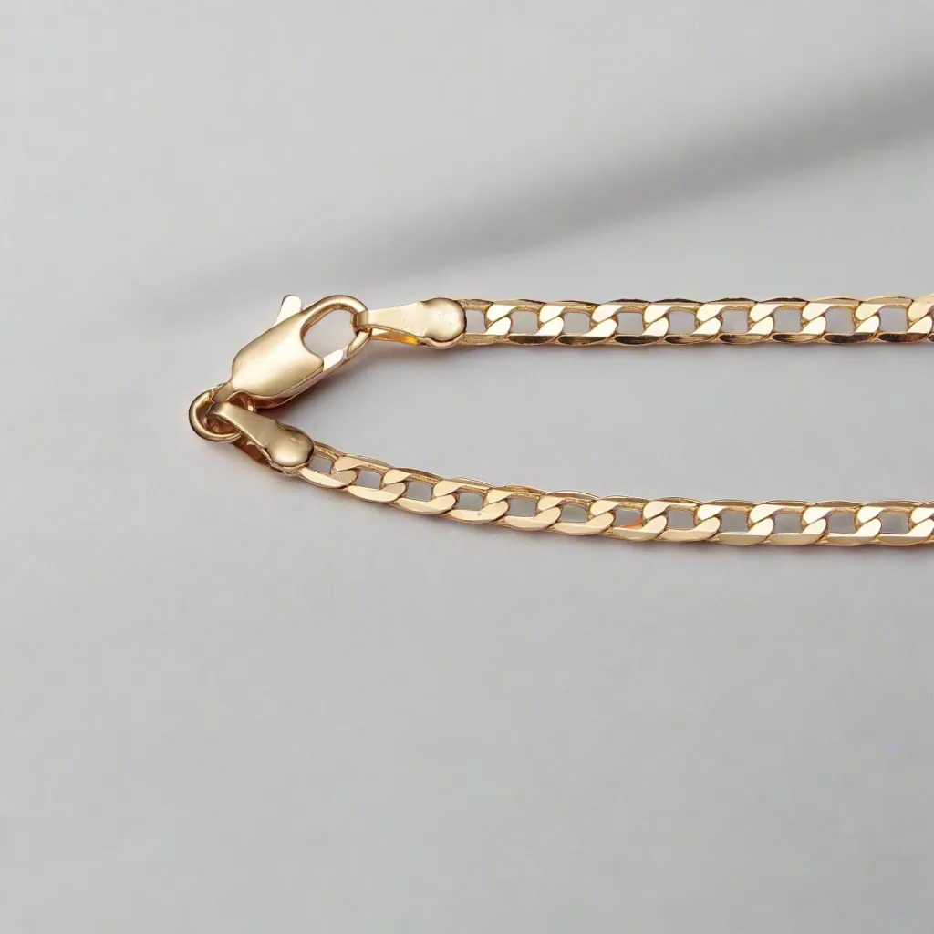 Cuban Curb Flat Chain 3.4mm 15.7”