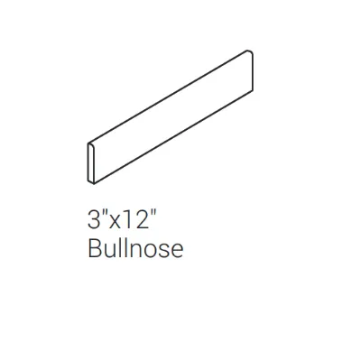 Daltile Slate Attache Meta Light Gray SA06 Bullnose 3"x12"
