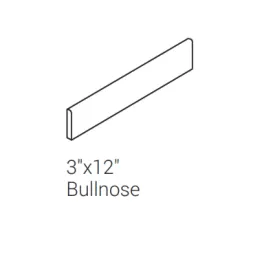 Daltile Slate Attache Meta Light Gray SA06 Bullnose 3"x12"