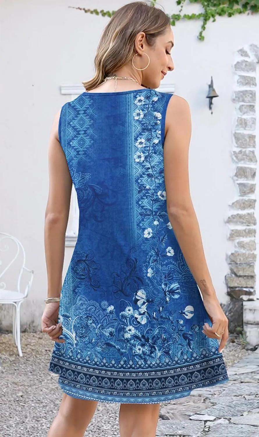 Disamer Summer Dresses for Women 2025 Sundresses Beach Swimsuit Coverups Vacation Sleeveless Button Down Spring Sun Dress