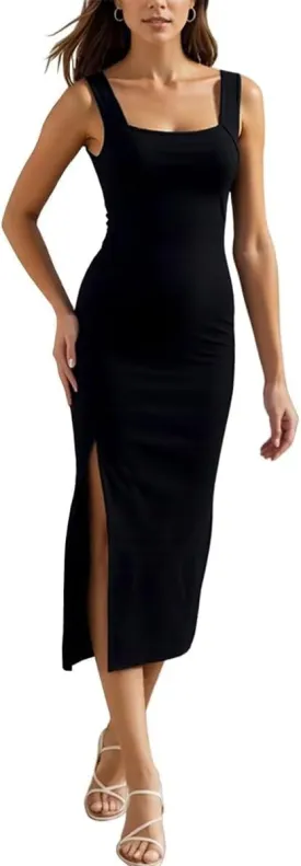 DNFUN Womens Dress 2025 Cocktail Party Dresses Bodycon Sleeveless