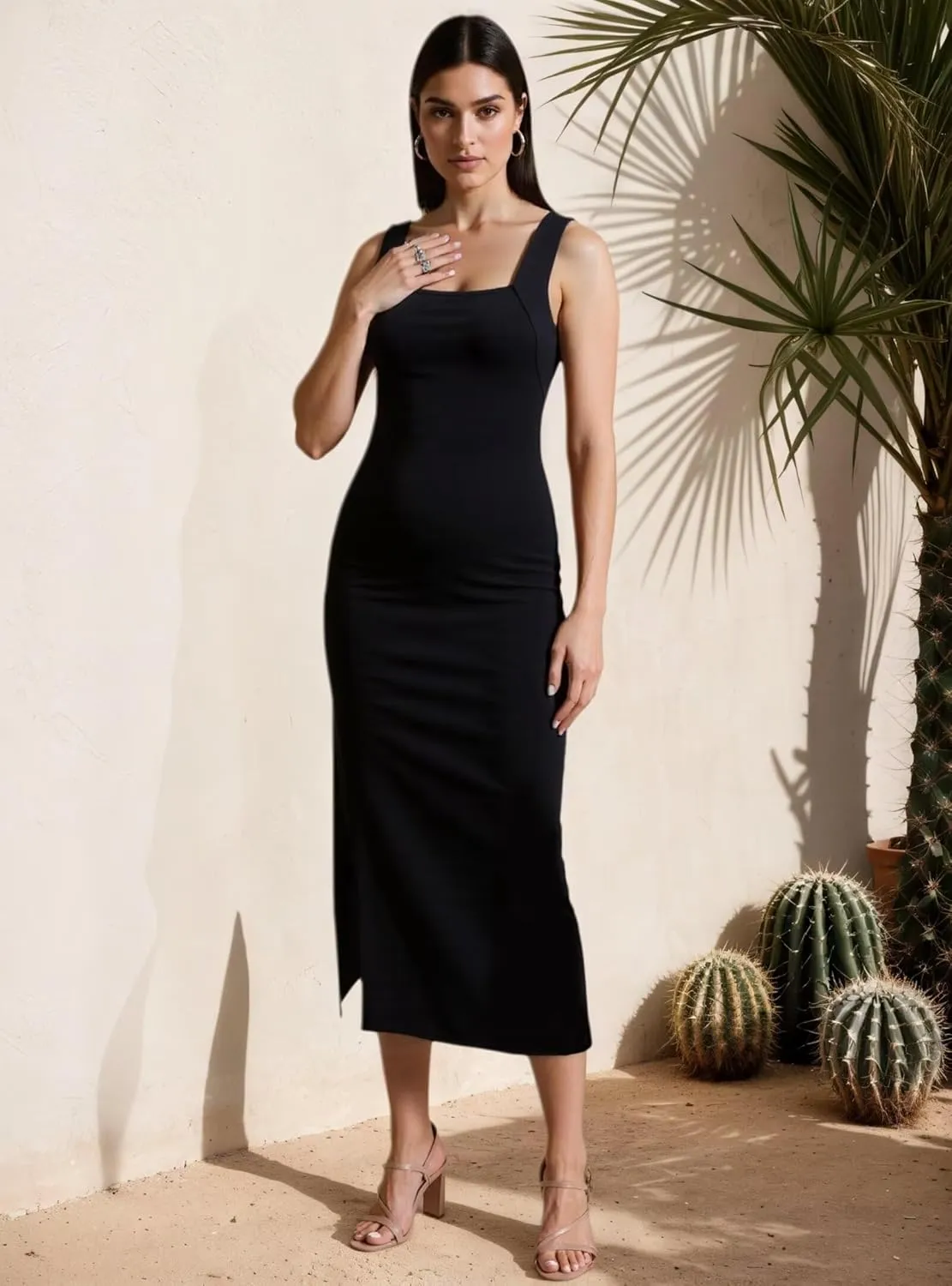 DNFUN Womens Dress 2025 Cocktail Party Dresses Bodycon Sleeveless