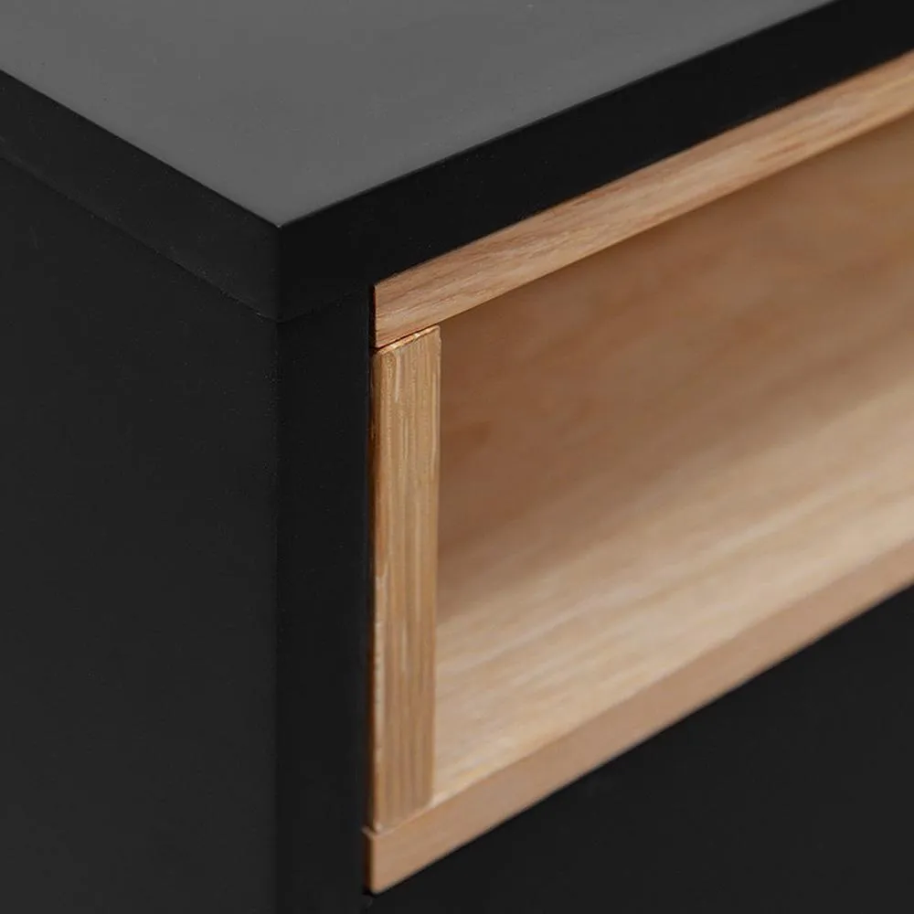 Ex Display - Anthony Bedside Table - Black