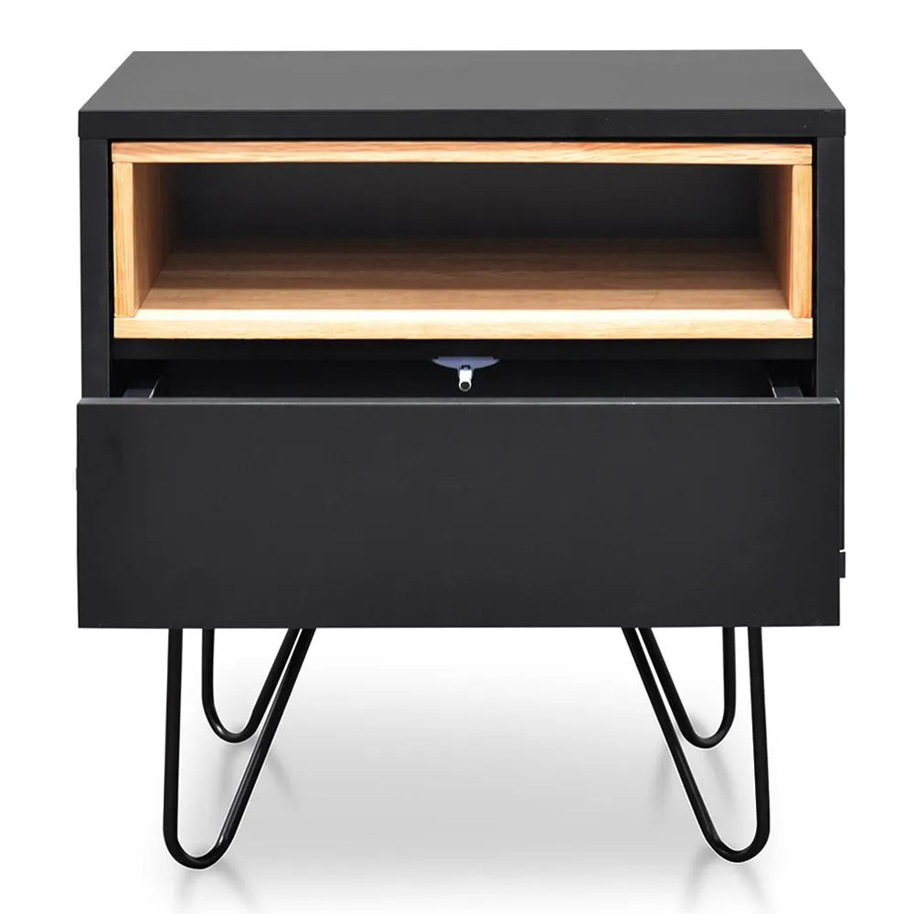 Ex Display - Anthony Bedside Table - Black