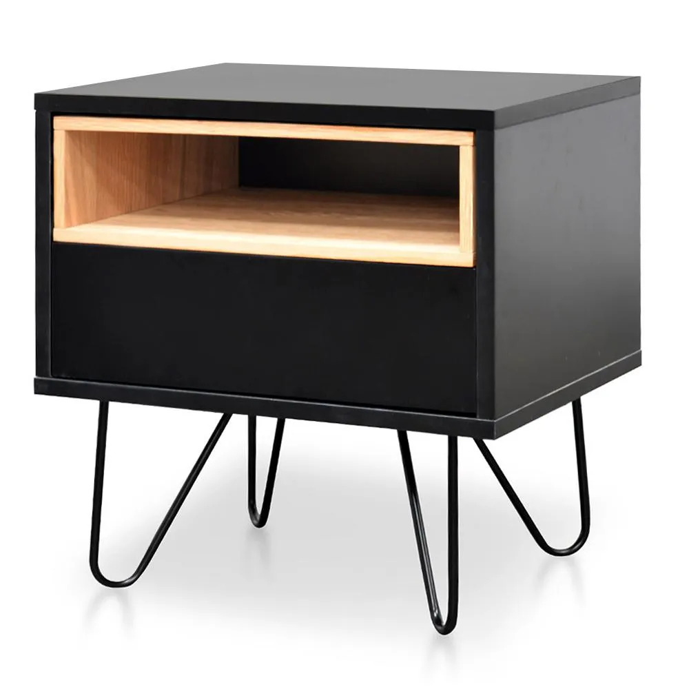 Ex Display - Anthony Bedside Table - Black