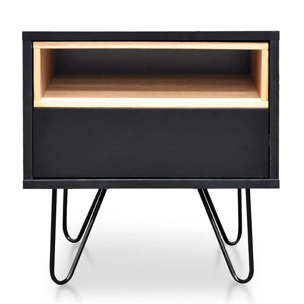Ex Display - Anthony Bedside Table - Black