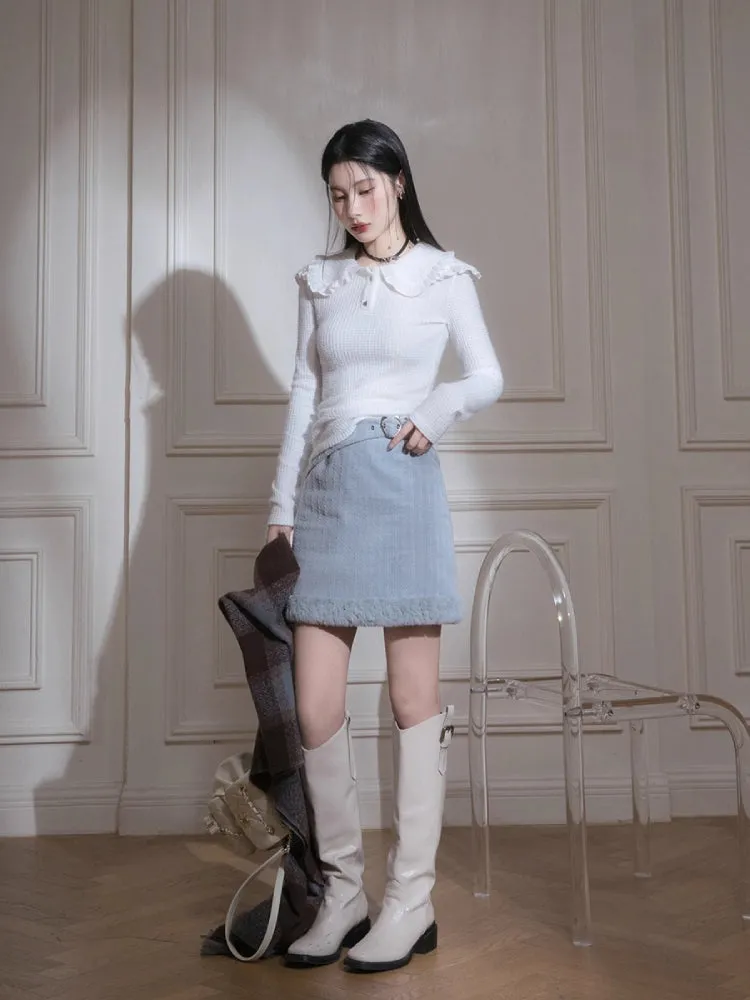Fur jacket skirt【s0000005826】