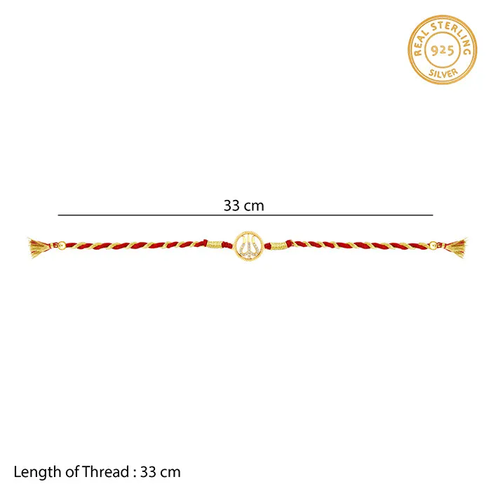 Golden Divine Trishula Rakhi